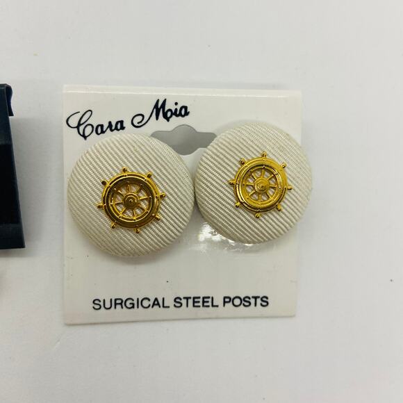 Nautical Anchor and Sailor Earrings - 2 Pairs - Picture 3 of 5